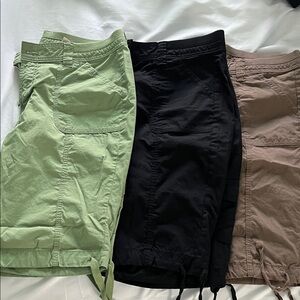 St. John's Bay Light Olive Cargo Shorts